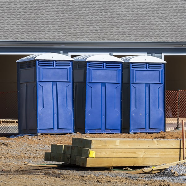 can i customize the exterior of the portable toilets with my event logo or branding in Green Acres ND